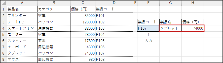 入力画面