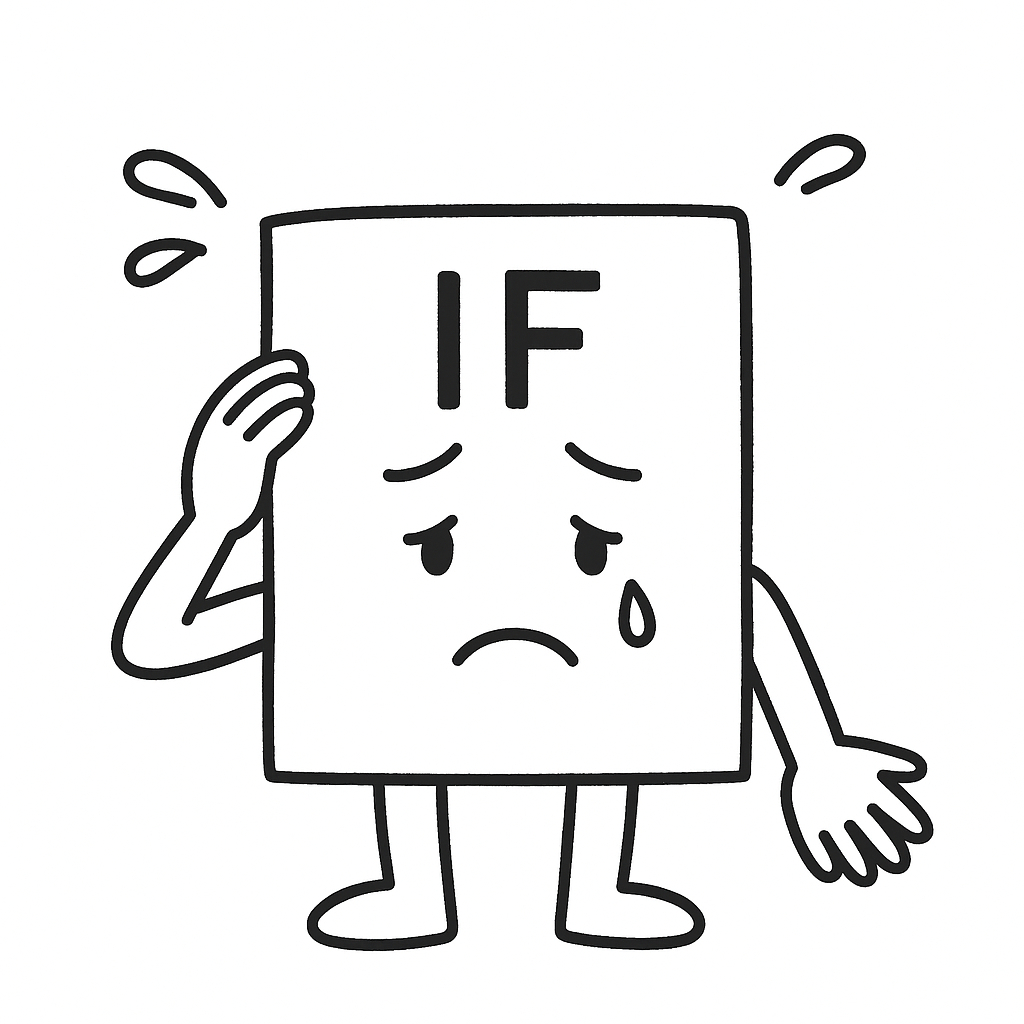 IF関数を擬人化した画像