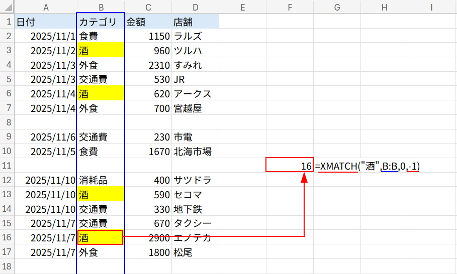 Excelの説明画像