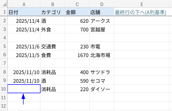 Excelの説明画像